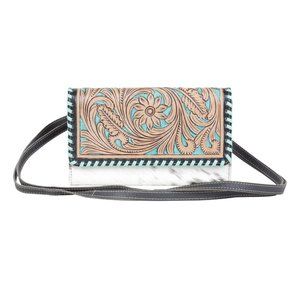 Myra Wallet with shoulder strap.
